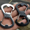 Multi-function Keychain Lock Carabiner Ring Hooks Safety